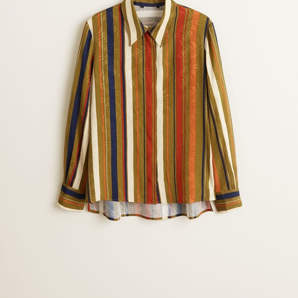 Striped textured shirt